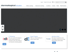Tablet Screenshot of education.dermalogica.com